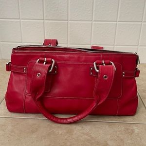 Perlina - Red Leather Purse